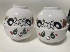 新品未使用Grand ground ハッピィ〜 ボウルセット 2セットのサムネイル