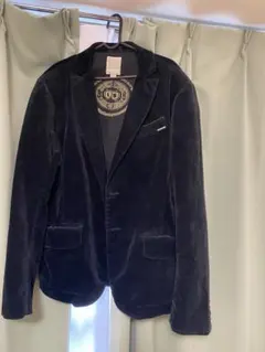DIESEL ベロア テーラードジャケット ブラックのサムネイル