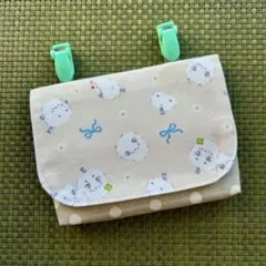 6594. 移動ポケット シマエナガ 女の子 クリップ付