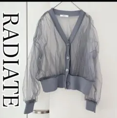 RADIATE シアーカーディガン　Vネック　トップス　透け感