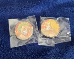 ONE PIECE ジャンプ50th 缶バッジ 2個セット　ゾロ　サンジ
