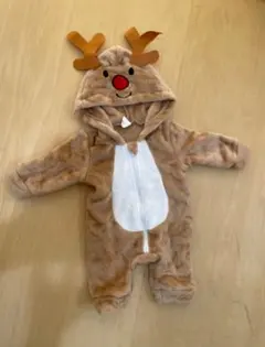 トナカイの着ぐるみ ベビー服 0-1M クリスマス