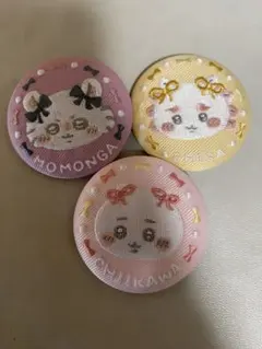 ちいかわ ビスケット 缶バッジ 3個セット カバー付き