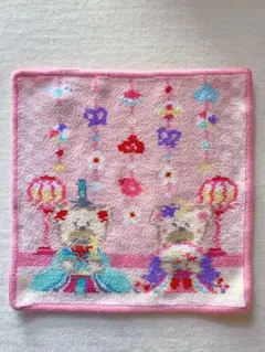 フェイラー ラブラリー ひな祭りハンカチ B級未使用品