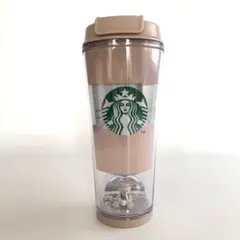 スタバ ジェラートピケ ベアスノードーム ボーダー タンブラー モカベージュ