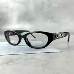 CHANEL シャネル メガネ 度入り 3131 カメリア フルリム ケース付き 