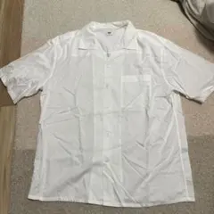 UNIQLO オープンカラーシャツ L ホワイト