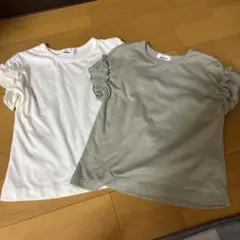 pairmanon 袖フリルカットソー☆2枚セット☆