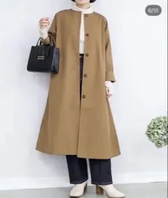 美品】Noble ノーブル ウインドプルーフステンカラーコート size38