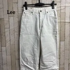 Lee ホワイト ストレートデニム