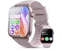 1.85インチ スマートウォッチ ピンク