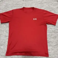 UNDER ARMOUR Tシャツ レッド MDサイズ