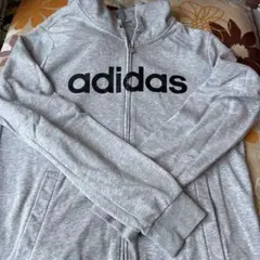 adidas neo グレー ジップアップパーカー　メンズMのサムネイル