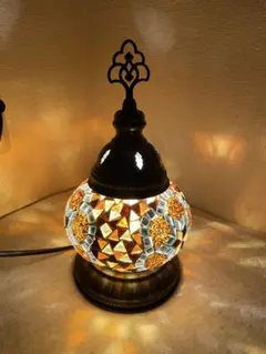 ガラス　モザイク　ランプ　トルコ風ランプ　モロッコ風　アジアン風　間接照明