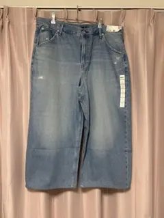 UNIQLO⚠️丈上げ済‼️バギーカーブジーンズ/丈短め/ 62 BLUE/