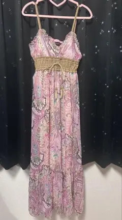 Pink Mix ペイズリー柄マキシワンピース 姫ギャル y2k archiveのサムネイル