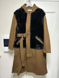 CULLNI FUR COAT クルニ ファー フード タイロッケン コートのサムネイル