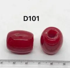 ガラストンボ玉約18x22mm、2個セット売り。