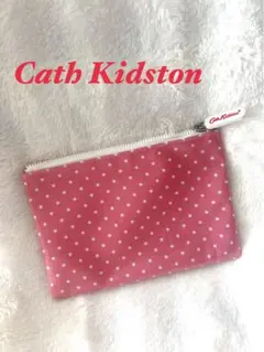 Cath Kidston ドット柄ポーチ ピンク