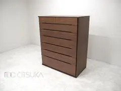 ウォールナット 洋服チェスト 洋服ダンス　IDC大塚家具 サイドチェスト「レッチェ」幅80.2cm ウォールナット材 | 【公式】大塚