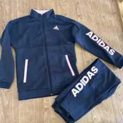 ちーかーか様専用　アディダス　ジャージ 上下　160 ネイビー　ピンク
