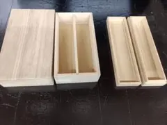 桐小箱2種 小物入れ 2個セット