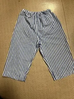 青と白のストライプ ステテコパンツ