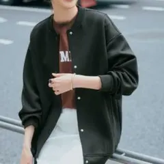 IDET ブラックダンボールカットソースタジャン