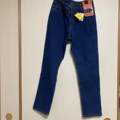 期間値下★未使用　裏ベロア　デニムパンツ　スキニーパンツ　L 裏地暖か