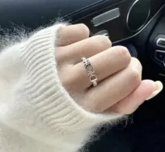 Dior ロゴ リング シルバーカラー Lのサムネイル