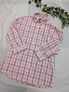 BURBERRY BLACK LABEL 七分袖シャツ サイズ2チェック柄