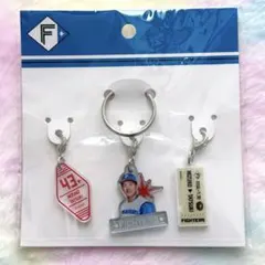 北海道日本ハムファイターズ 水野達稀 #43 チャーム3個セット 未使用