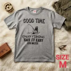 ず*ん様 【美品】gym master ジムマスター Tシャツ 釣り おじさんのサムネイル