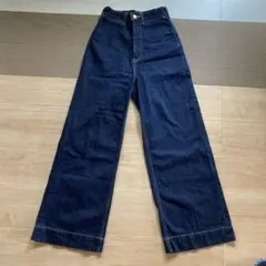 最終価格/AZUL BY MOUSSY ダークデニム ワイドレッグ XS