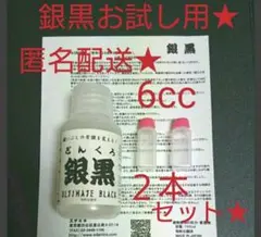 ２本セット★銀黒 燻し液 6cc お試し用 匿名配送 送料込み