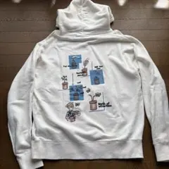 【刺繍デザイン】 Left Aloneレフトアローン パーカーLサイズ