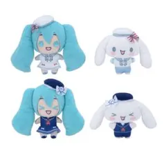 初音ミク × シナモロール マスコット ～マリンスタイル～ 4点