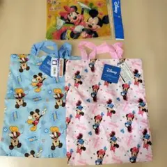 ディズニー ミッキーマウス 手提げ袋 2枚＆メッシュポーチ