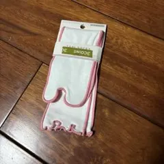 スリーコインズ タビソックス ホワイト/ピンク 足袋⭐︎滑り止め付き 17-19