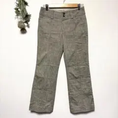 日本製✨カジュアルストレートパンツ｜コットン｜通気性｜春夏｜ライトベージュ｜L