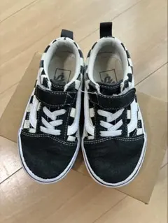 VANSブラックチェッカースニーカー