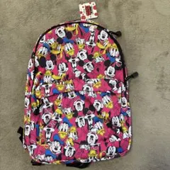 新品未使用❤️Disneyミッキー マウス リュックサック バック総柄 遠足 通学