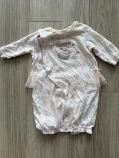 メゾピアノ　mezzo piano　チュールフリルつき　ロンパース