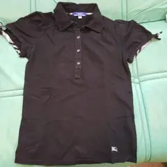 袖口リボンのバーバリーポロシャツ