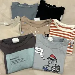 長袖Tシャツ　80サイズ　7点セット