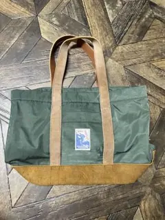 希少 レア RRL ヴィンテージ加工 キャンバス レザー トートバッグ