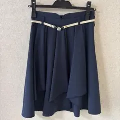 cherite by PRIME PATTERN ネイビースカートベルト付きのサムネイル