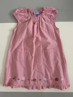 familier ピンク　刺繍　チュニック　110