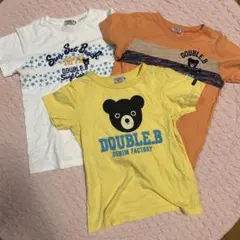 DOUBLE.B 半袖Tシャツ 3枚セット　130のサムネイル