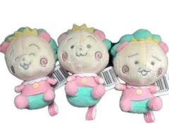 タグ付きコジコジ　パステルカラーマスコット　さくらももこ　ぬいぐるみ　３個セット